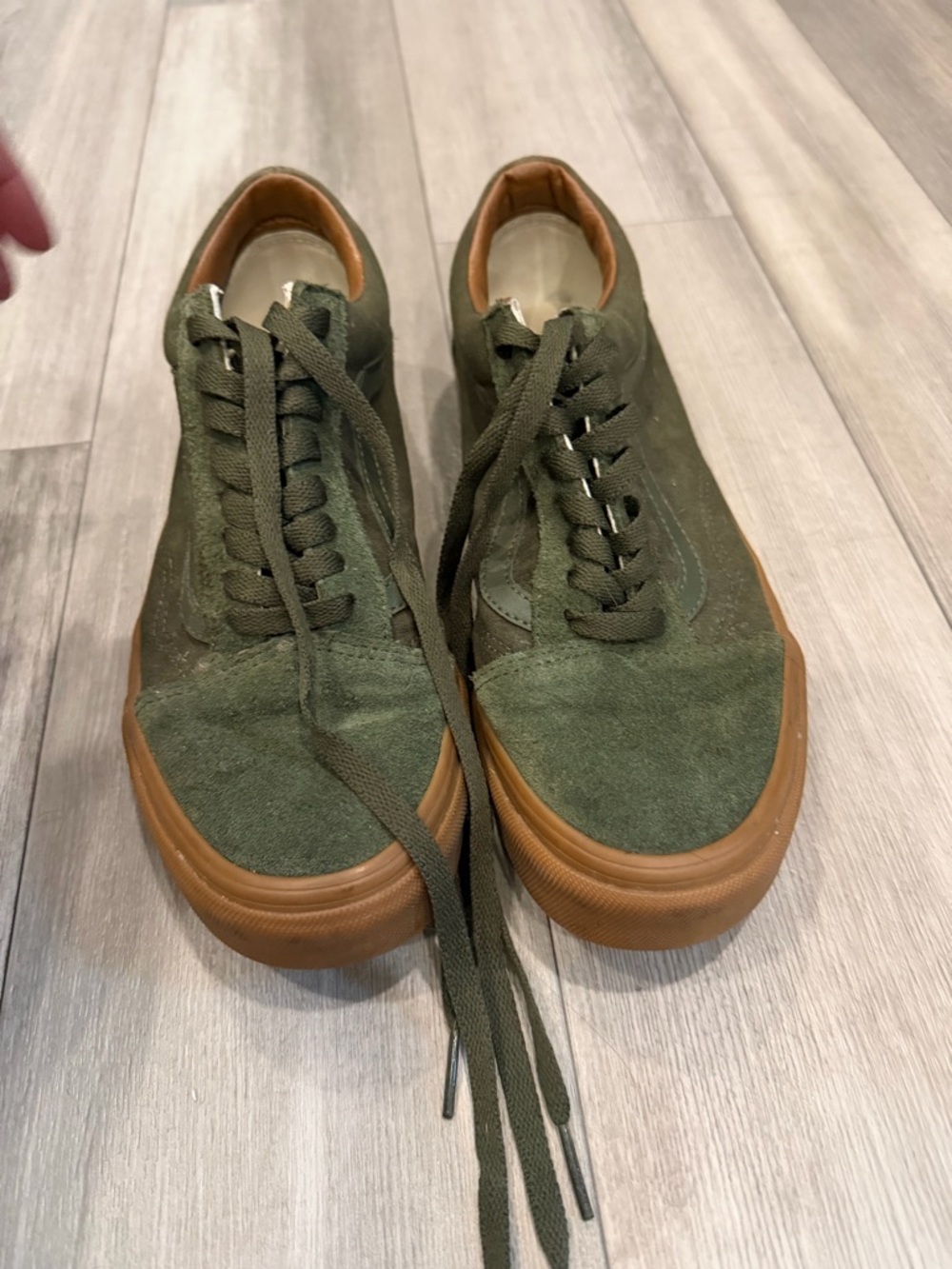 Green Suede Vans - Picture 2 of 9